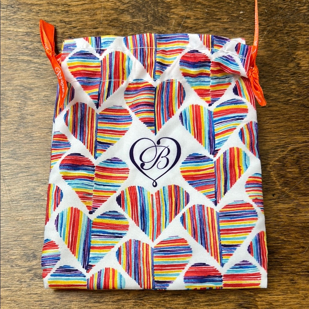 Brighton Multicolor Heart Drawstring Pouch